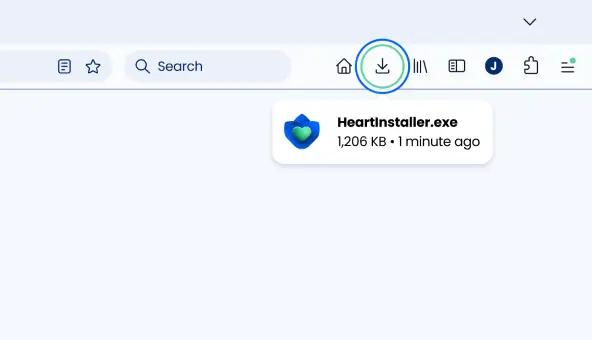 Download Heart browser – Step 1